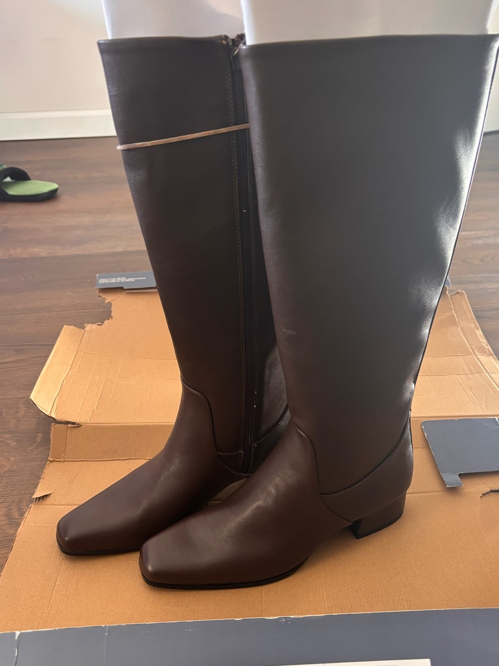 Universal Thread Women's Over-the-Knee Dark Brown Riding Boots